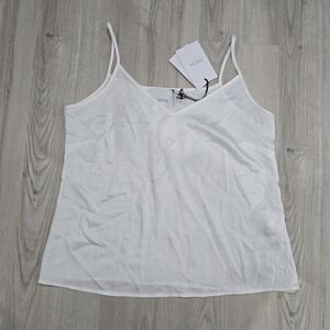 CO|TE White Jolly Tank Top  IT42 / US 6 Made In Italy NWT
